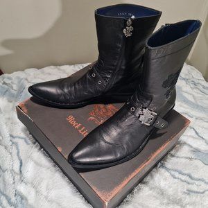 Mark Nason Men's 10.5 67440 Black Boots Dragon Skidway Rock Lives